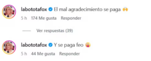 Botota Fox dispara contra los integrantes de «Detrás del Muro»