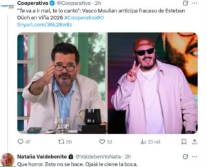 Natalia Valdebenito con todo contra Vasco Moulian