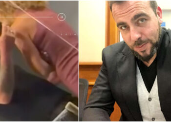 Pillan a Francisco Kaminiski discutiendo con su nueva pareja 