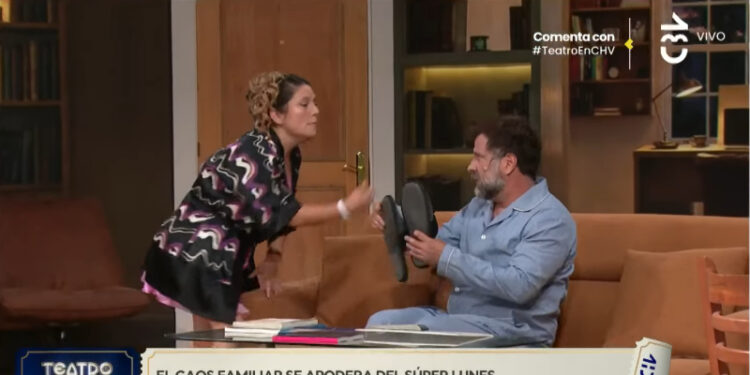 El reclamo de Marcial Tagle a María José Quiroz en Teatro en CHV