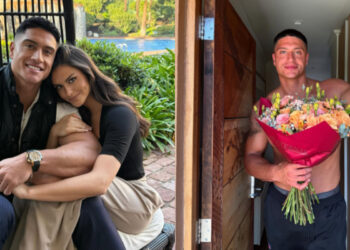 Sammis Reyes y su pareja Emilia Dides
