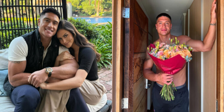 Sammis Reyes y su pareja Emilia Dides