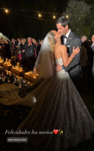 El espectacular look de Daniela Nicolás en su lujoso matrimonio