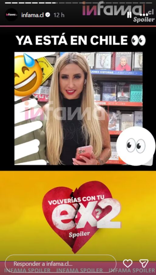 Participante de Volverías Con Tu Ex 2 estaría en Chile